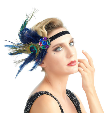 Fascinadores para Fiestas y Diademas de los Años 20 - SACASUSA 