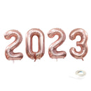 40 pulgadas Jumbo 2023 Fiesta de graduación Globos de graduación Decoraciones de Nochevieja Oro rosa Plata Negro Rosa fuerte Globo azul Banner Flotador de helio - SACASUSA