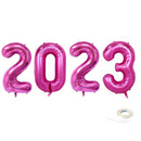 40 pulgadas Jumbo 2023 Fiesta de graduación Globos de graduación Decoraciones de Nochevieja Oro rosa Plata Negro Rosa fuerte Globo azul Banner Flotador de helio - SACASUSA