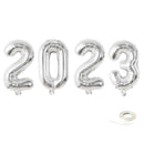 40 pulgadas Jumbo 2023 Fiesta de graduación Globos de graduación Decoraciones de Nochevieja Oro rosa Plata Negro Rosa fuerte Globo azul Banner Flotador de helio - SACASUSA