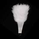 Abanico de mano de plumas plegable blanco grande hecho a mano, nuevo para fiesta de disfraces de Halloween, abanico de boda nupcial, regalo - SACASUSA
