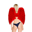 Alas de ángel de hadas de Halloween de plumas grandes XL de 28 x 26 pulgadas en 3 colores: negro, blanco o rojo, mujeres, hombres y adultos - SACASUSA