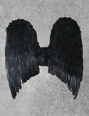 Alas de ángel de hadas de Halloween de plumas grandes XL de 28 x 26 pulgadas en 3 colores: negro, blanco o rojo, mujeres, hombres y adultos - SACASUSA