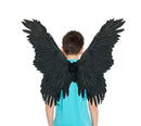 Alas de ángel de hadas de plumas grandes con halo gratis para disfraces de Halloween Adultos Hombres Mujeres - SACASUSA