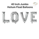 AMOR 40 "XL Globos Jumbo Galentines Decoraciones para fiestas del Dá­a de San Valentá­n Oro rosa, Rosa, Plata, Oro, Globos negros Decoración para fiestas Banner - SACASUSA