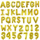 Banner de globo de alfabeto con número de letra de oro rosa y oro plateado personalizado Banner de globo de letra Mylar de 16 ''. Elija AZ 0 1 2 3 4 5 6 7 8 9 - SACASUSA