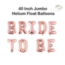 Banner de letras Jumbo BRIDE TO BE de 40 pulgadas, rosa, oro rosa, plata, decoración negra, globo, despedida de soltera, despedida de soltera, favores de fin de semana - SACASUSA