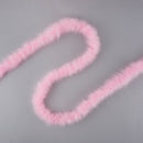 Boas artesanales de plumas de marabú de 22 gramos y 2 yardas, boa de marabú rosa caramelo, 2 yardas para adornos de bricolaje, manualidades para niños, disfraces de carnaval y Halloween - SACASUSA