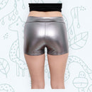 Botá­n metálico brillante Botá­n elástico Chico Pantalones cortos calientes Spankies Animar Gimnasio Danza Voleibol Rave Roller Derby Chicas niños Mujeres atléticas SML - SACASUSA