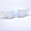 Large Feather Halloween Costume Angel Wings Halo Free Black or White Men Women Adult Size L Halloween Cosplay Costume Fairy Wings