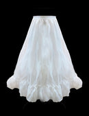 A-line crinoline petticoat, semi-full hoopless wedding dress underskirt, layered underskirt for women, one size. SML XL 24"-35" waist
