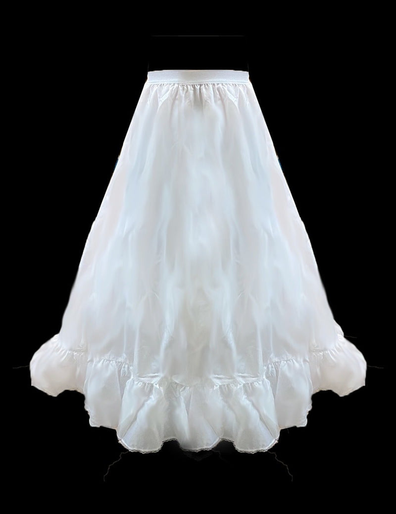 A-line crinoline petticoat, semi-full hoopless wedding dress underskirt, layered underskirt for women, one size. SML XL 24"-35" waist