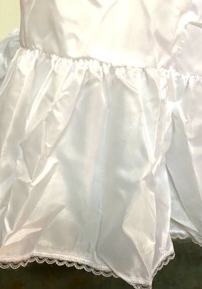 A-line crinoline petticoat, semi-full hoopless wedding dress underskirt, layered underskirt for women, one size. SML XL 24"-35" waist