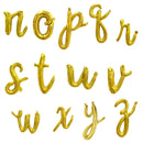Cursive Writing Personalized Gold Phrase Choose Your Letter Number Alphabet Balloon Banner Baby Shower Happy Birthday Personalization Lowercase
