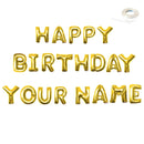 FELIZ CUMPLEAá‘OS Jumbo 40" Globo Banner con nombre personalizado Globos con letras Plata, Oro, Oro rosa, Negro, Rosa, Azul Decoraciones para fiestas Helio - SACASUSA