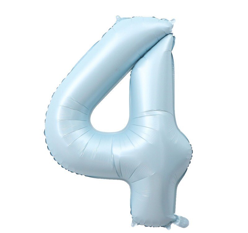 Globos con números de Mylar, color crema, azul, gigante, de 40 pulgadas, niño y niña, 1, 2, 3, 4, 5, 6, 7, 8, 9, 0, decoraciones para fiesta de cumpleaños, Baby Shower, revelación de género - SACASUSA