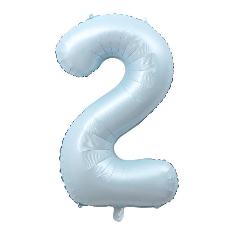 Globos con números de Mylar, color crema, azul, gigante, de 40 pulgadas, niño y niña, 1, 2, 3, 4, 5, 6, 7, 8, 9, 0, decoraciones para fiesta de cumpleaños, Baby Shower, revelación de género - SACASUSA