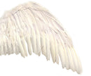 Grandes alas de ángel de hadas grandes de plumas blancas de 47 x 17 pulgadas con halo gratis para alas de disfraces de Halloween Hombres Mujeres Adultos L XXL - SACASUSA