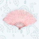 Hecho a mano grande blanco caliente rosa negro rojo púrpura plegable mano pluma mano ventilador Halloween traje chica fiesta, boda nupcial ventilador regalo favor - SACASUSA