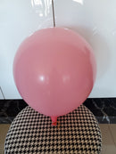 Juego de 10 unidades de 18.0 in, color pastel, rojo, rosa, látex grueso, globos grandes, baby shower, género, revelación, cumpleaños, boda, compromiso, decoración de fiesta - SACASUSA