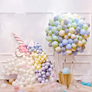 Juego de 100 globos de látex macarrón de 10 pulgadas, color morado pastel, para baby shower, revelación de género, cumpleaños, boda, compromiso, decoración de aniversario - SACASUSA