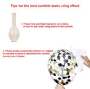 Juego de decoraciones de globos de feliz cumpleaños de oro negro de 16 pulgadas, 13 piezas, pancarta con letras, globos de papel de estrella gigante, globos de confeti de 12 pulgadas, globos de látex - SACASUSA