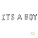 Jumbo 40" Globos Banner- ES UN NIá‘O - Baby Shower- Oro Plata Rosa Oro Rosa Azul Negro -Gran XL Globos Fiesta Decoración Fiesta celebración - SACASUSA