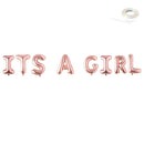 Jumbo 40" Globos Banner- ES UNA NIá‘A - Baby Shower- Oro Plata Rosa Oro Rosa Azul Negro -Gran XL Globos Fiesta Decoración Fiesta celebración - SACASUSA