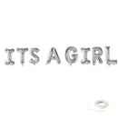 Jumbo 40" Globos Banner- ES UNA NIá‘A - Baby Shower- Oro Plata Rosa Oro Rosa Azul Negro -Gran XL Globos Fiesta Decoración Fiesta celebración - SACASUSA