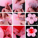 Kit de tiras para decoración de globos, guirnalda de arco, tira de cinta para globos de 32 pies, 10 clips de flores, herramienta para atar, 300 puntos de pegamento para fiesta, Baby Shower - SACASUSA