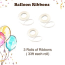 Kit de tiras para decoración de globos, guirnalda de arco, tira de cinta para globos de 32 pies, 10 clips de flores, herramienta para atar, 300 puntos de pegamento para fiesta, Baby Shower - SACASUSA