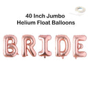 Letras Jumbo BRIDE de 40 pulgadas: rosa, oro rosa, plata, decoración negra, globo, despedida de soltera, despedida de soltera, favores de fin de semana - SACASUSA