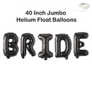 Letras Jumbo BRIDE de 40 pulgadas: rosa, oro rosa, plata, decoración negra, globo, despedida de soltera, despedida de soltera, favores de fin de semana - SACASUSA
