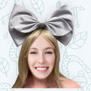 Lindo Oversize Big Satin Bow Cosplay Diadema Cabello Grande Rosa Negro Marrón Blanco Oro Rojo Plata Borgoña Arco Rosa Mujeres Anime Hair Bow Adulto - SACASUSA