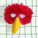 Máscara de pájaro de plumas rojas hecha a mano con pico amarillo para disfraz de Halloween fiesta de cosplay adultos mujeres hombres pájaro grande - SACASUSA