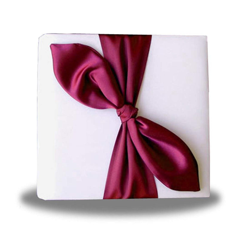 Nudo de amor nupcial, lazo de satén, Álbum de fotos, accesorios de boda, regalos, favores, marfil, blanco, negro, marrón, rojo, rosa, Borgoña, fotografá­a de vino - SACASUSA