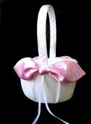 Nudo de amor nupcial, lazo de satén, cesta de flores para niña, accesorios de boda, marfil, blanco, negro, marrón, rojo, rosa, Borgoña, vino, hermosa cinta - SACASUSA