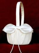 Nudo de amor nupcial, lazo de satén, cesta de flores para niña, accesorios de boda, marfil, blanco, negro, marrón, rojo, rosa, Borgoña, vino, hermosa cinta - SACASUSA