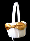 Nudo de amor nupcial, lazo de satén, cesta de flores para niña, accesorios de boda, marfil, blanco, negro, marrón, rojo, rosa, Borgoña, vino, hermosa cinta - SACASUSA