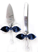 Nupcial Amor Nudo Satén Arco Pastel Cuchillo Servidor Set Accesorios de Boda Regalos Favores Marfil Blanco Negro Marrón Rojo Rosa Borgoña Vino Fotografá­a - SACASUSA