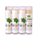 Paquete de 4 bálsamos labiales orgánicos certificados por USDA. Cavegirl Mine Sabor a menta orgánica vegana Hecho en EE. UU. Libre de parabeno. Reparar labios secos y agrietados - SACASUSA