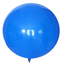 Paquete de 5 globos redondos de látex gruesos de 36 pulgadas, color azul, para baby shower, revelación de género, cumpleaños, boda, compromiso, decoración del hogar - SACASUSA