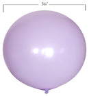 Paquete de 5 piezas de 36 pulgadas Macaron Pastel Púrpura Espesar Globos de látex gigantes Baby Shower Género Revelar Cumpleaños Boda Compromiso Aniversario Decoración - SACASUSA