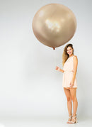 Paquete de 5 unidades de 36 pulgadas, globos de látex gigantes gruesos de color dorado macarrón, Baby Shower, revelación de género, cumpleaños, boda, compromiso, decoración de aniversario - SACASUSA