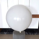 Paquete de 5 unidades redondas de 36 pulgadas, globos gigantes de látex gruesos blancos para Halloween, Baby Shower, género, revelación, cumpleaños, boda, compromiso, decoración de fiesta - SACASUSA