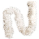 Paquete de 6 piezas de color rosa claro, lavanda, morado, verde menta, blanco, peso ligero, 45 gramos cada boas de plumas de pavo Chandelle, recuerdos de fiesta de cumpleaños para niños - SACASUSA