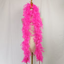 Paquete de 6 piezas de color rosa claro, lavanda, morado, verde menta, blanco, peso ligero, 45 gramos cada boas de plumas de pavo Chandelle, recuerdos de fiesta de cumpleaños para niños - SACASUSA