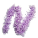 Paquete de 6 piezas de color rosa claro, lavanda, morado, verde menta, blanco, peso ligero, 45 gramos cada boas de plumas de pavo Chandelle, recuerdos de fiesta de cumpleaños para niños - SACASUSA