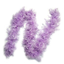 Paquete de 6 piezas de color rosa claro, lavanda, morado, verde menta, blanco, peso ligero, 45 gramos cada boas de plumas de pavo Chandelle, recuerdos de fiesta de cumpleaños para niños - SACASUSA