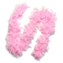 Paquete de 6 piezas de color rosa claro, lavanda, morado, verde menta, blanco, peso ligero, 45 gramos cada boas de plumas de pavo Chandelle, recuerdos de fiesta de cumpleaños para niños - SACASUSA